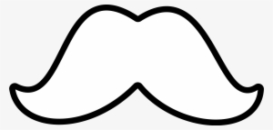 Dagi Clipground White Moustache - White Mustache Clip Art Transparent #1013520