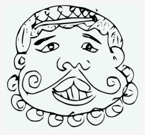 How To Set Use Cartoon Mustache Face Svg Vector #1013887