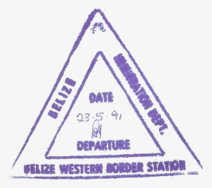 Belize Exit - Belize Passport Stamp - Free Transparent PNG Download ...