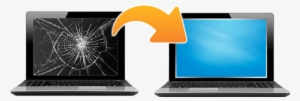 Cracked Or Broken Laptop Lcd Screen We Can Help - Laptops Broken Screen Png #1014266