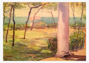 Anna Gertrude Morse [-1954] American Artist Watercolor #1014299