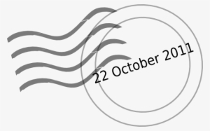 Svg Download Date Stamp Clip Art At Clker Com - Timbro Postale Png #1014376