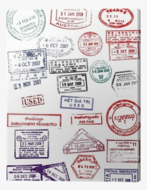 Passport Stamps Png Download - Stamps From Around The World #1015016