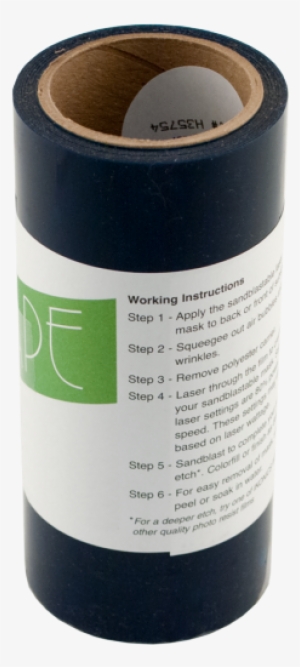 Lasertape 6" X 25' Laserable Stencil Tape For Sandblasting - Johnson Plastics #1015066