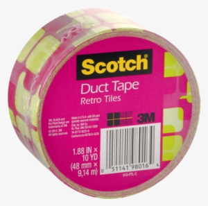 3m Scotch 1.88 In. X 10 Yds. Pink Tiles Duct Tape #1015211