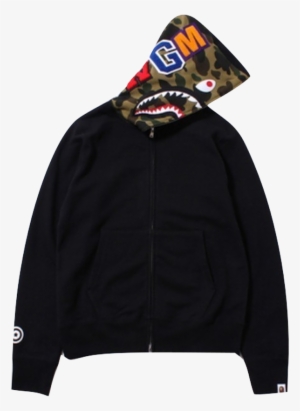 A Bathing Ape Full Zip Camo Shark Hoodie - Bape Hoodie Black Camo #1015823 A Bathing Ape Full Zip Camo Shark Hoodie - Bape Hoodie Black Camo #1015823