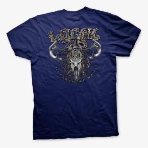 Iaff Mossy Oak & Deer Skull T-shirt - Warrior Here Am I Send Me - Medium #1015869
