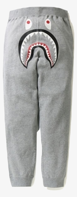 Bape Shark Slim Sweat Pants - Bathing Ape Shark Crew Sweat Grey Small #1016142