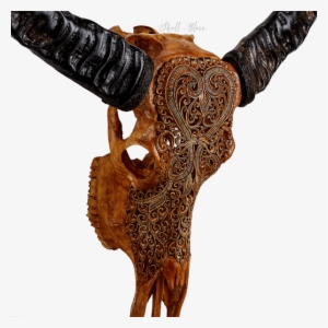 Carved Buffalo Skull - Antique #1016158
