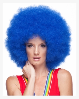 Sepia Jumbo Clown - West Bay Characters Jumbo Clown Synthetic Wig - Blue #1016339