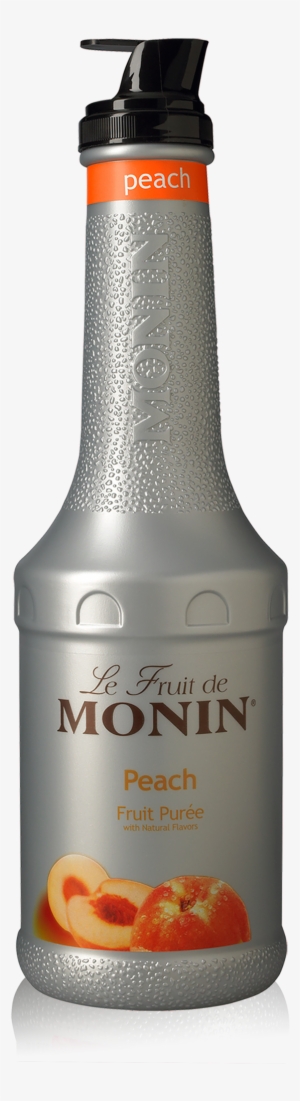 Peach Purée - Monin Peach Fruit Puree - 1 Liter #1016342