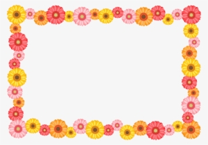 ガーベラ 花束 イラスト - フレーム 無料 フルーツ #1016893
