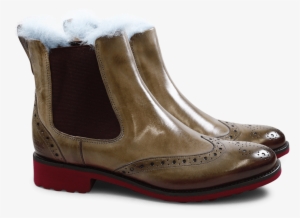 Ankle Boots Amelie 5 Marble Shade Burgundy Fur Lining - Instant Messaging #1017243