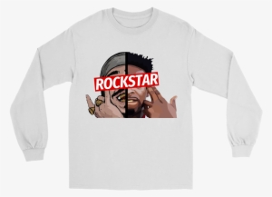 21post Post Malone 21 Savage Rockstar Rap Long - T-shirt #1017918