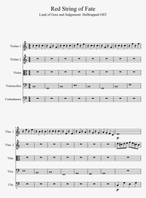 Red String Of Fate Sheet Music 1 Of 6 Pages - Dancing And The Dreaming Notes #1018105