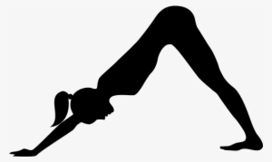 Picture Free Poses Silhouette At Getdrawings Com Free - Downward Dog Pose Clipart #1018572