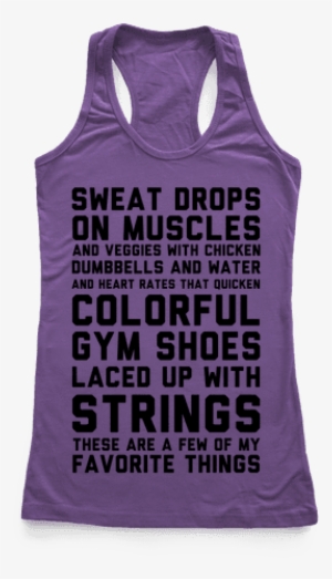 Sweat Drops On Muscles And Veggies With Chicken Racerback #1018847 Sweat Drops On Muscles And Veggies With Chicken Racerback #1018847