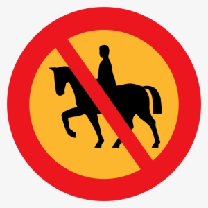 This Free Icons Png Design Of No Horse Riding Sign #1019106