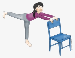 Winter Yoga Poses Using A Chair - Gymnastics #1019504