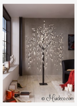 6 Ideas Para Decorar Con Luces De Navidad - Saule Pleureur Lumineux Alma H210 Cm Blanc Chaud #1019649
