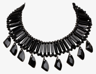 Nov Art Deco Necklace Gotta Have The Bag Necklace Png - Black Necklace Transparent Png #10100213