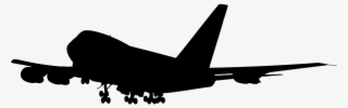 Jumbo Jet Airplane Aeroplane Png Image - Airplane Silhouette 747 Png #10100597