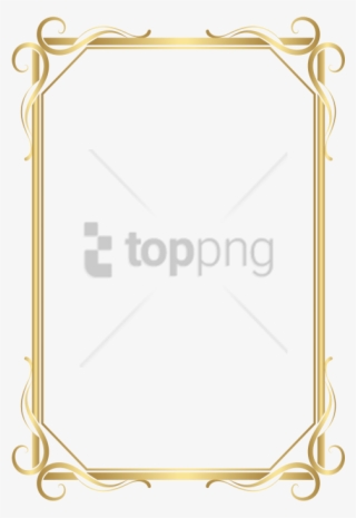 View Transparent Background Golden Border Png Gif