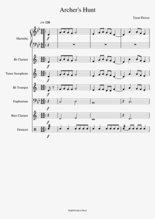 Archer's Hunt Official Sheet Music For Clarinet, Percussion, - Document #10101340