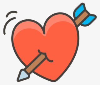 Heart With Arrow Emoji - ลูก ศร หัวใจ Png #10102857