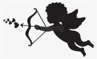 Download Silhouette Images Background Transparent Background - Cupid Icon Transparent Background #10102957
