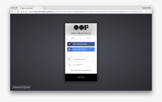 Enabled Facebook Social Login - Vehicle Tracking Login Page #10103672