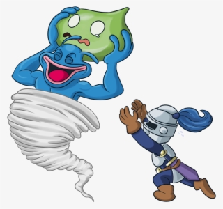 Slime Knight And Cyclown From Dragon Quest 048/049 - Cartoon #10106157