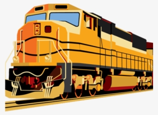Train Clipart Orange - Train Transport Clipart #10107607