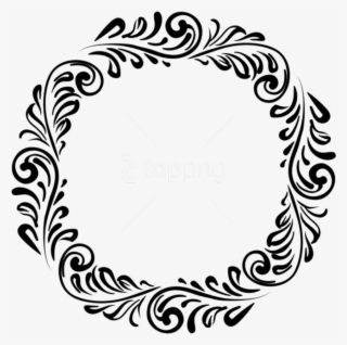 Black Border Png Transparent Background - Border Round Design Png #10108215