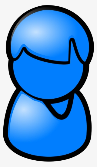 Avatar Person Male Blue Icon Png Image - Ikon Orang Biru #10108347