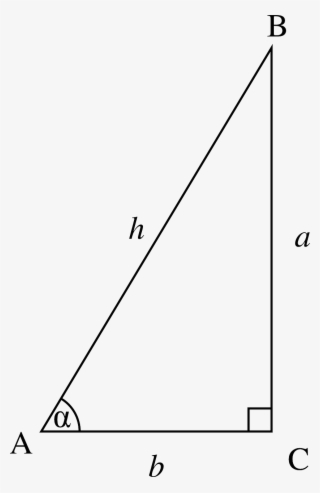 Right Angle Triangle Png Image - Trigonometry Triangle Png #10111588