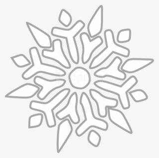 simple snowflake clipart no background