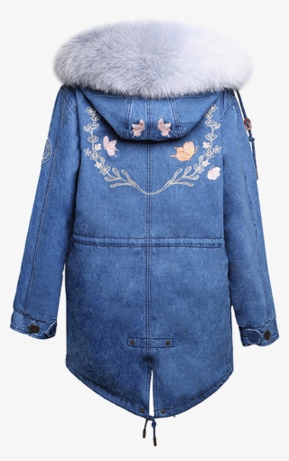 Denim Parka Blue Gradient Fox #10113602
