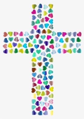 Christian Clip Art Christian Cross Christianity Crucifix - Hearts And Cross #10115215