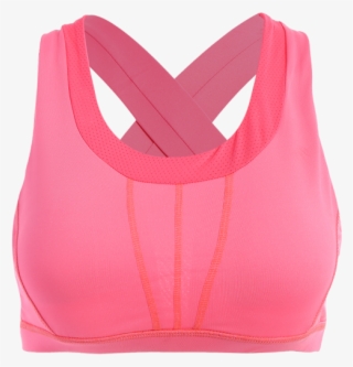 Cross Back Padded Sporty Bra Top - Brassiere #10115360