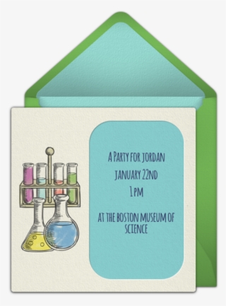 Science Lab Online Invitation - Glass Bottle #10115490