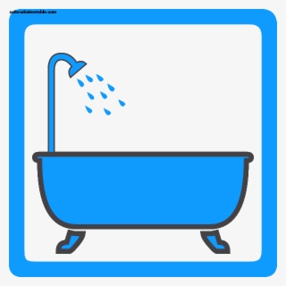 Awesome Bathtub And Shower Cartoon Tub - Clip Art #10115701