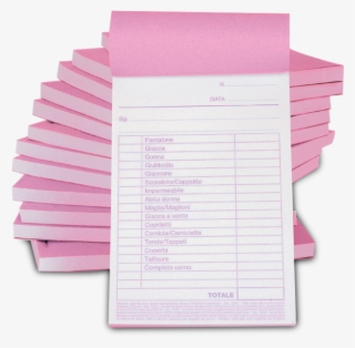 Ricevute Carta Chimica B35-001 - Blocchi In Carta Chimica #10115980