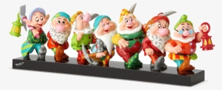 Disney's Seven Dwarfs On Log Figurine - Britto Disney Seven Dwarfs #10117748