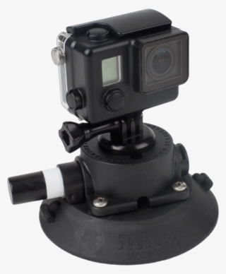 114 Mm Seasucker Go Pro Mount With Go Pro Camera Installed - Helmet Camera #10119121