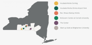 Map For Stsa Incubators - New York State Red Blue Map #10123061