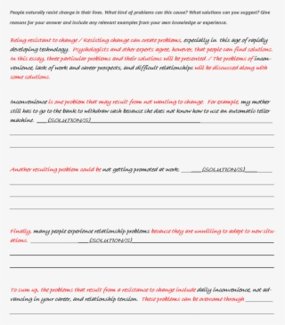 Problem Solving And Critical Thinking - Ielts Template For Writing #10123752