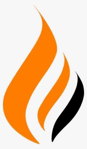 Orange Black Flame Clip Art At Clker - Black And Orange Flame #1020056