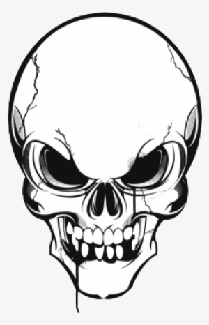 Art Black Transprent Png Free Download Head - Skull Vector #1020185