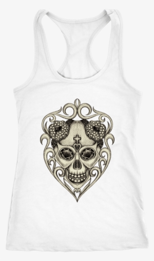 Teelaunch T-shirt Next Level Racerback Tank / White #1020347 Teelaunch T-shirt Next Level Racerback Tank / White #1020347